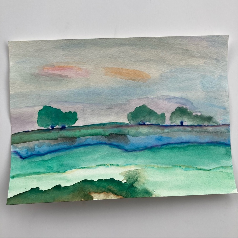 Landscape Watercolor Painting